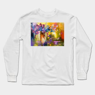 Bouquet of flowers in a vase Long Sleeve T-Shirt